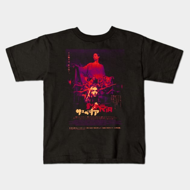 Suspiria Japanese Dario Argento Kids T-Shirt by Jina Botak